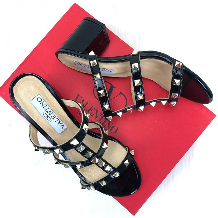 VALENTİNO ROCKSTUD CAGED SLİDE SANDAL 